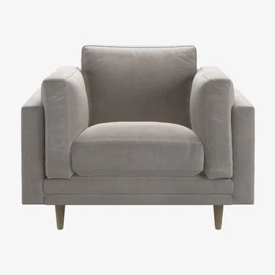 Sofa.com Marco Armchair in Nimbus Aquaclean Clever Velvet