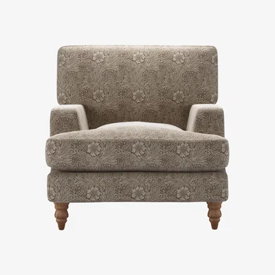 Sofa.com Isla Armchair in Marigold Velvet Iron