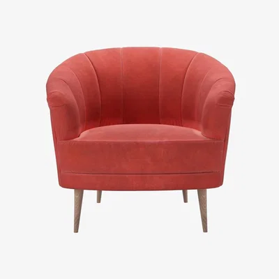Sofa.com Harper Armchair in Wild Raspberry Smart Velvet - sofa.com