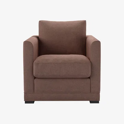 Sofa.com Aissa Armchair in Pinot Noir Norfolk Cotton
