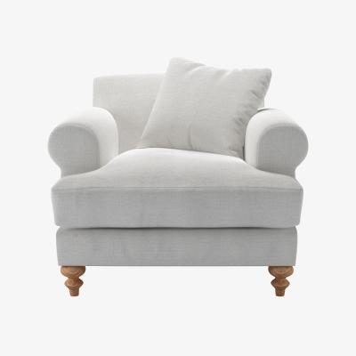 Sofa.com Teddy Armchair in Harbour Aquaclean Clever Velvet