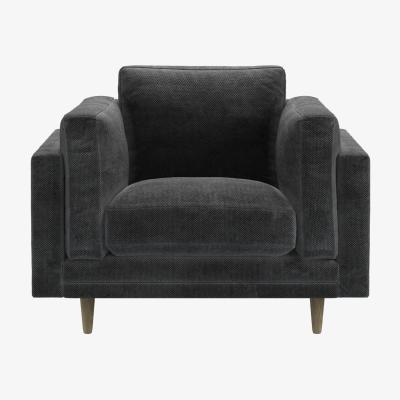 Sofa.com Marco Armchair in Raven Speckled Chenille