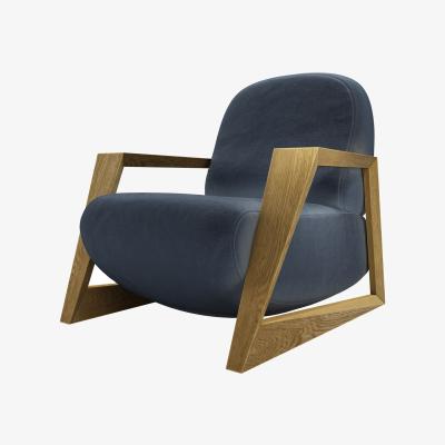 Sofa.com Hockney Armchair in Skyfall Cotton Matt Velvet