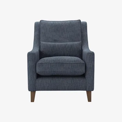 Sofa.com High Back Iggy Armchair in Azure Florence Textured Weave