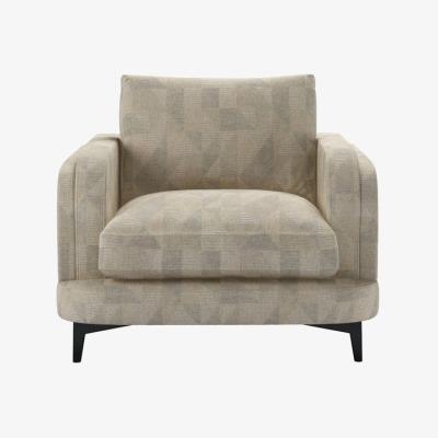 Sofa.com Boston Curved Arm Armchair in Sandstorm Pyramid Textured Weave - sofa.com