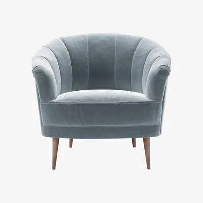 Sofa.com Harper Armchair in Windermere Cotton Matt Velvet - sofa.com