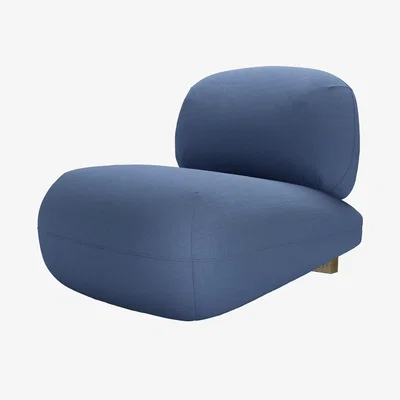 Sofa.com Seattle Armchair in Oxford Blue Brushed Linen Cotton - sofa.com