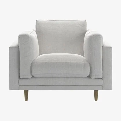 Sofa.com Marco Armchair in Fog Aquaclean Clever Chenille