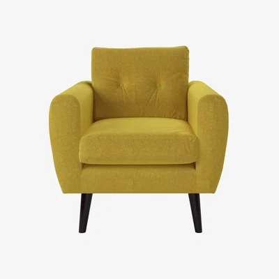 Sofa.com Jack Armchair in Soft Textured Yellow - sofa.com