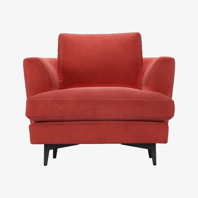Sofa.com Lars Armchair in Wild Raspberry Smart Velvet