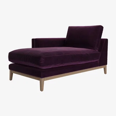 Sofa.com Costello LHF Chaise Armchair in Damson Smart Velvet