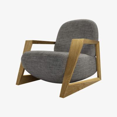 Sofa.com Hockney Armchair in Liquorice Baylee Multi-Tone Viscose Linen