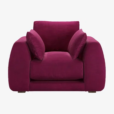 Sofa.com Carmel Armchair in Persian Rose Smart Velvet