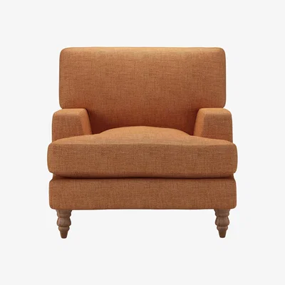 Sofa.com Isla Armchair in Terracotta Florence Textured Weave