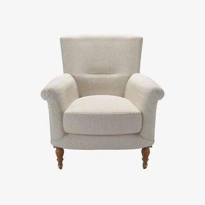 Sofa.com Alderney Armchair in Canvas Pure Belgian Linen - sofa.com