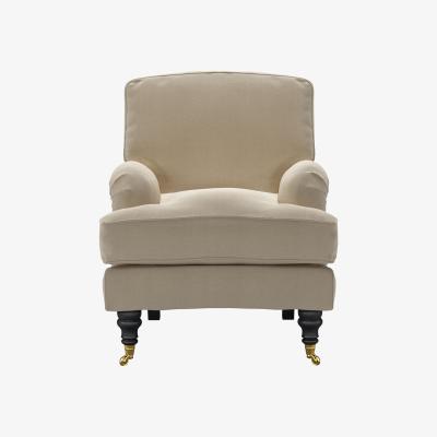 Sofa.com Bluebell Small Armchair in Pennine Stone Organic Smart Cotton
