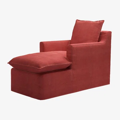 Sofa.com Anders Chaise Armchair in Indian Summer Easy Cotton
