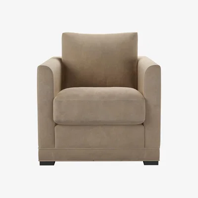 Sofa.com Aissa Armchair in Fawn Aquaclean Clever Velvet