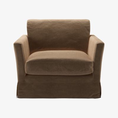 Sofa.com Otto Armchair in Spiced Latte Cotton Matt Velvet