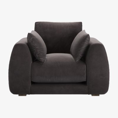 Sofa.com Carmel Armchair in Shale Aquaclean Clever Velvet