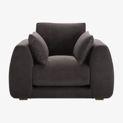 Sofa.com Carmel Armchair in Shale Aquaclean Clever Velvet