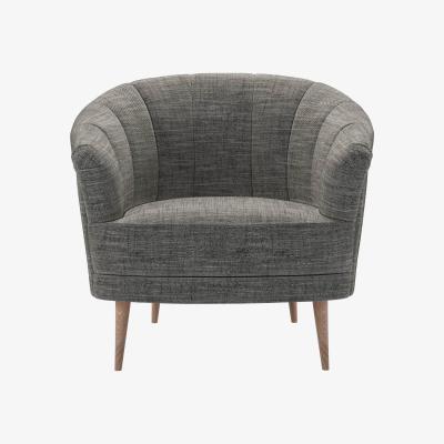 Sofa.com Harper Armchair in Liquorice Baylee Multi-Tone Viscose Linen