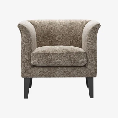 Sofa.com Fingal Armchair in Marigold Velvet Iron