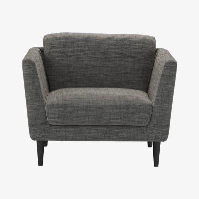 Sofa.com Holly Armchair in Liquorice Baylee Multi-Tone Viscose Linen