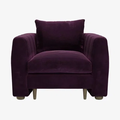 Sofa.com Tiffany Slim Armchair in Damson Smart Velvet