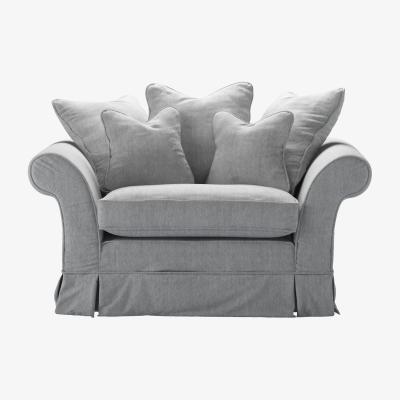 Sofa.com Aspen Scatter Back Loveseat in Goodwin Grey Sandgate - sofa.com