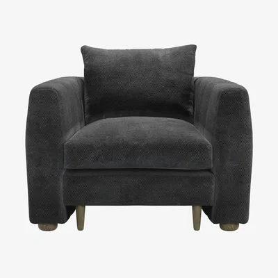 Sofa.com Tiffany Slim Armchair in Raven Speckled Chenille