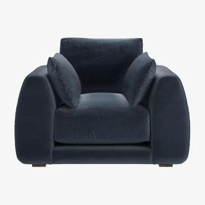 Sofa.com Carmel Armchair in Skyfall Cotton Matt Velvet