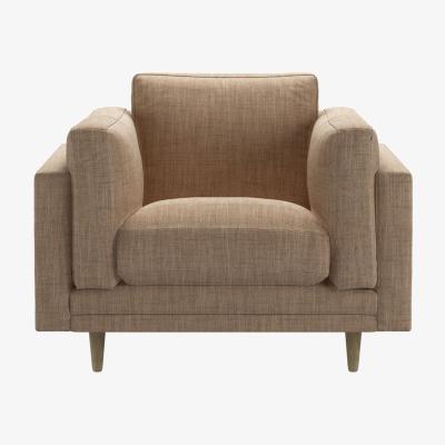 Sofa.com Marco Armchair in Driftwood Baylee Multi-Tone Viscose Linen