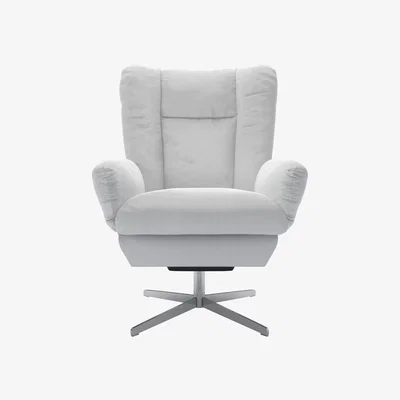 Sofa.com Ellora Swivel Armchair in Pumice House Herringbone Weave