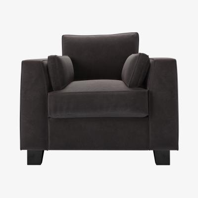 Sofa.com Bowie Armchair in Shale Aquaclean Clever Velvet