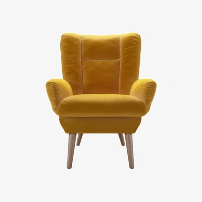 Sofa.com Ellora Armchair in Butterscotch Cotton Matt Velvet