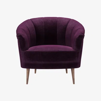 Sofa.com Harper Armchair in Plum Smart Velvet - sofa.com