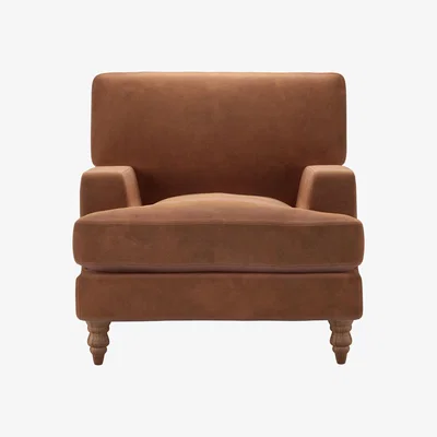 Sofa.com Isla Armchair in Cinnamon Smart Velvet - sofa.com