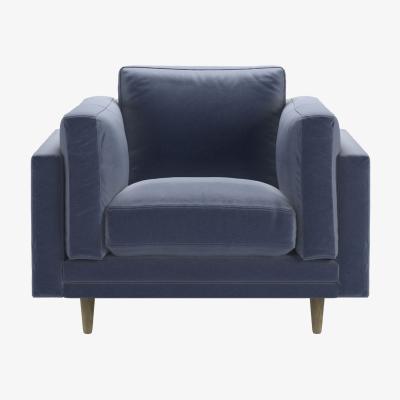 Sofa.com Marco Armchair in Sapphire Smart Velvet