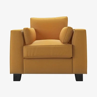 Sofa.com Bowie Armchair in Ochre Easy Cotton - sofa.com