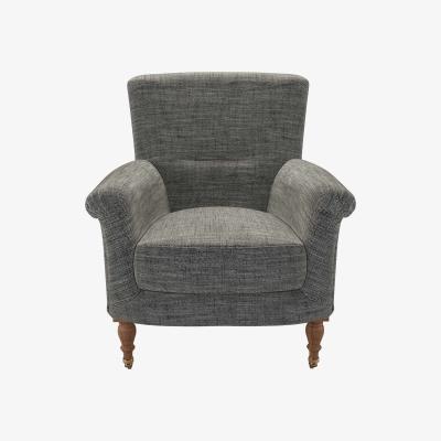 Sofa.com Alderney Armchair in Liquorice Baylee Multi-Tone Viscose Linen
