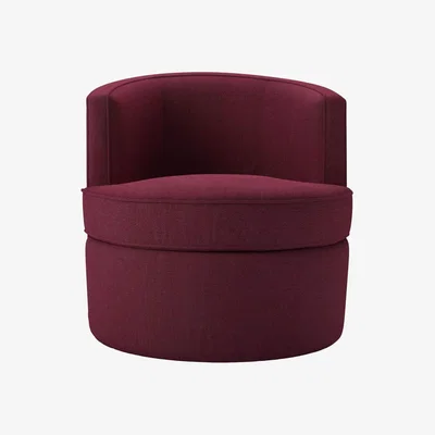 Sofa.com Perfectly Pristine Monroe Armchair in Boysenberry Brushed Linen Cotton - sofa.com