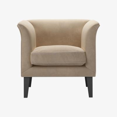 Sofa.com Fingal Armchair in Fawn Aquaclean Clever Velvet