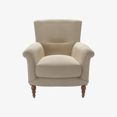 Sofa.com Alderney Armchair in Pennine Stone Organic Smart Cotton