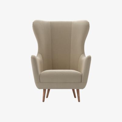 Sofa.com Louis Armchair in Pennine Stone Organic Smart Cotton