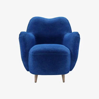 Sofa.com Ginger Armchair in Cobalt Smart Velvet - sofa.com