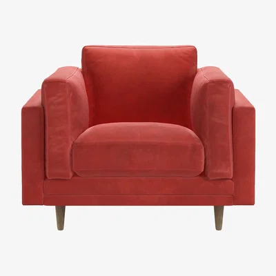 Sofa.com Marco Armchair in Wild Raspberry Smart Velvet
