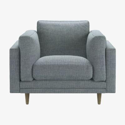 Sofa.com Marco Armchair in Cornflower Silky Jacquard Weave