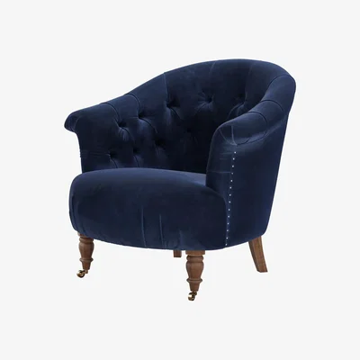 Sofa.com Bertie Armchair in Cruise Smart Velvet - sofa.com