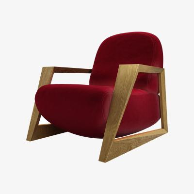 Sofa.com Hockney Armchair in Malbec Cotton Matt Velvet